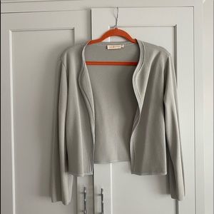 Tory Burch Cropped Open Cardigan
